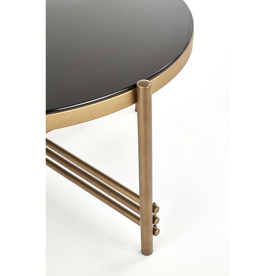 ISMENA coffee table frame - gold, top - black (1p=1pc)