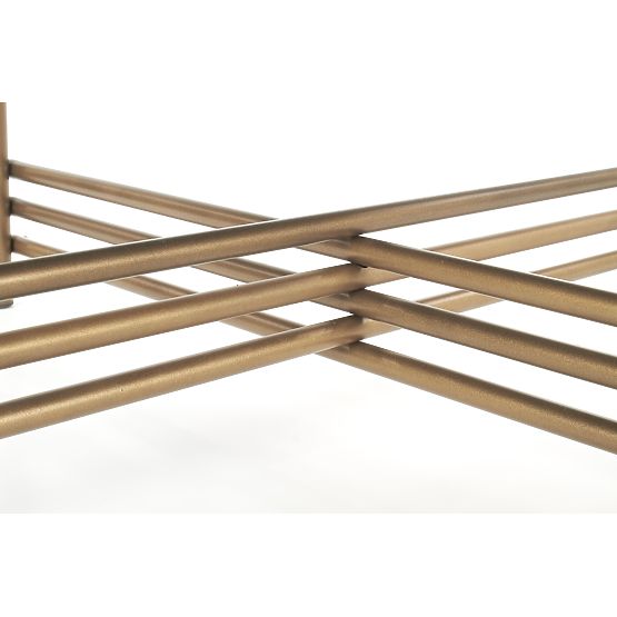 ISMENA coffee table frame - gold, top - black (1p=1pc)