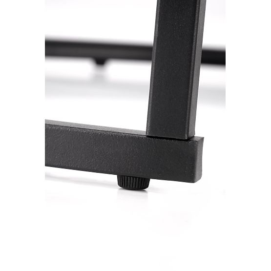 JAVA Set of 2 Benches, Black Marble / Black (1p=1pc)