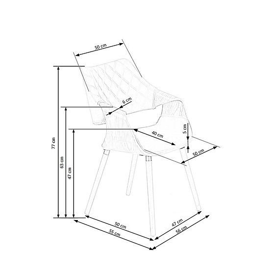 K396 Chair Walnut/Beige (1p=1pc)