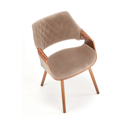 K396 Chair Walnut/Beige (1p=1pc)