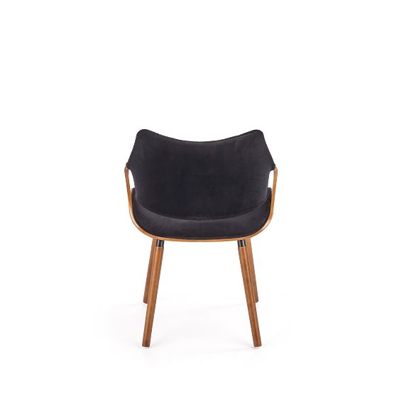 K396 Chair Walnut/Black (1p=1pc)