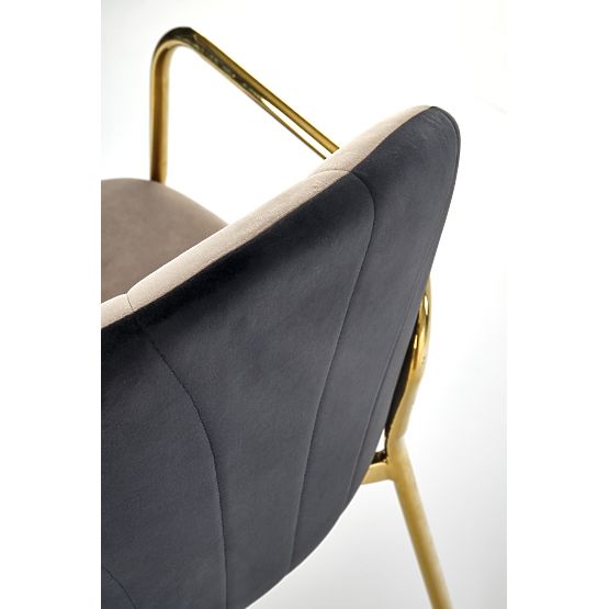 K500 Chair Beige/Black (1p=2 pcs)