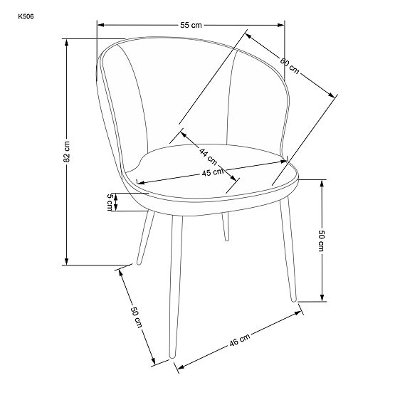 K506 Multicolored Chair (1p=2pcs)