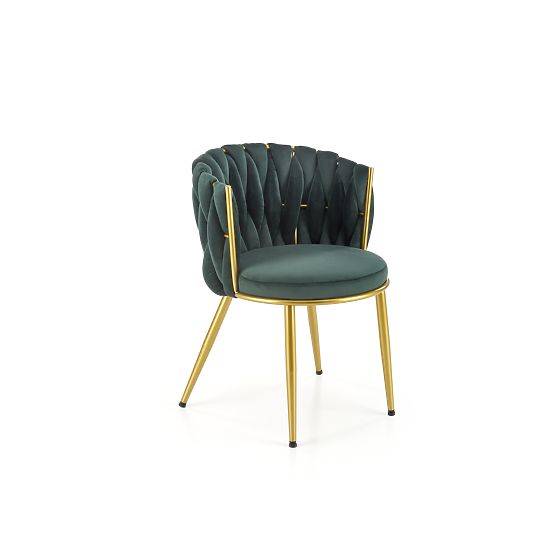 K517 Chair Dark Green / Gold (1p=2pcs)