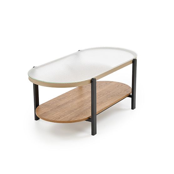 KAMALA coffee table, natural / black (1p=1pc)