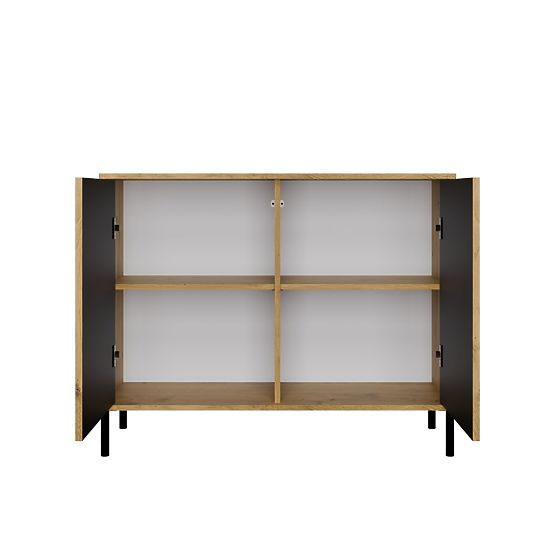 KAMARO 2D SLIM ARTISAN OAK Grooved Front Sideboard