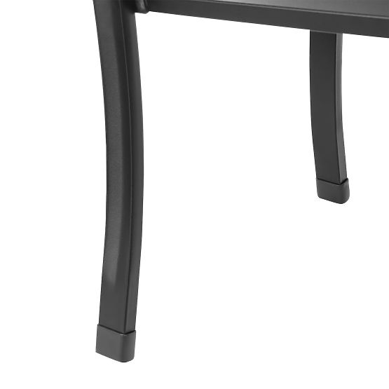 Lacy Garden Bench with Backrest for Terrace Balcony Metal Frame