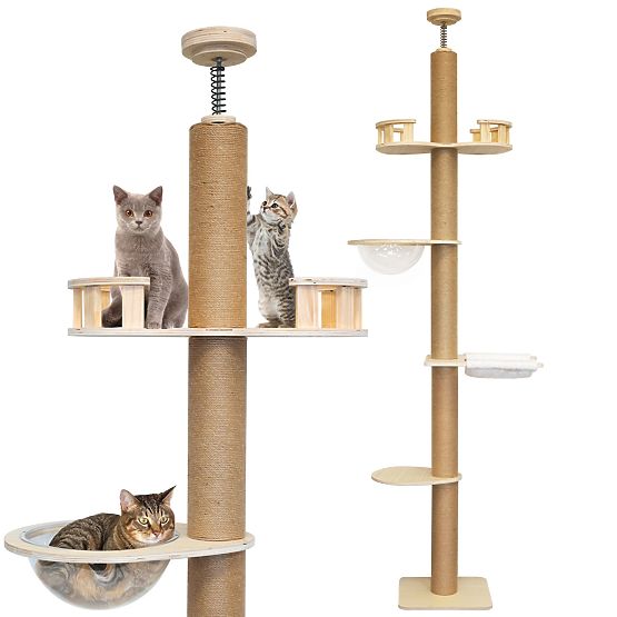 Large Cat Scratching Post Beige 255-265cm P70503
