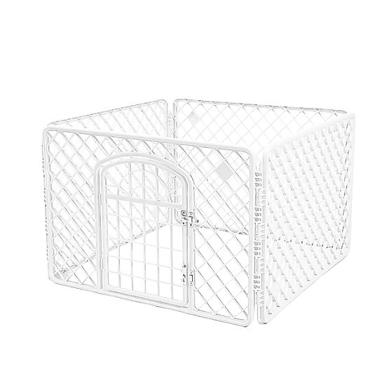 Large Enclosure Kennel Cage Run for Dog Cat White