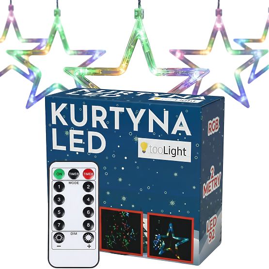 LED Curtain Stars Multicolor with Remote Control GL2005