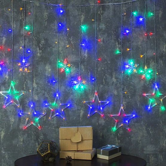 LED Curtain Stars Multicolor with Remote Control GL2005