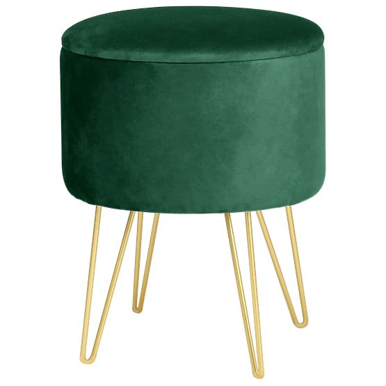 LILI OPENING POUF BOTTLE GREEN