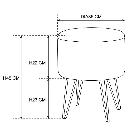 LILI OPENING POUF BOTTLE GREEN