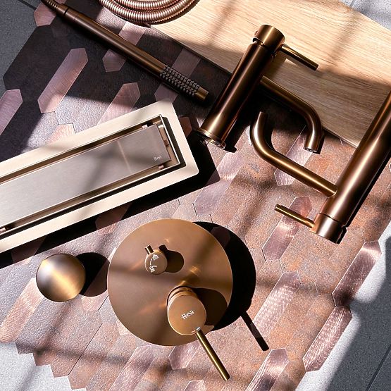 Linear Drain REA Neox for Brushed Copper 60