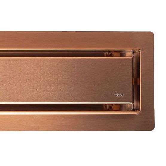 Linear Drain REA Neox for Brushed Copper 90