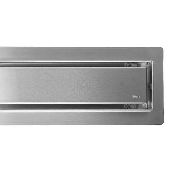 Linear Drain REA NEOX PRO Brushed Steel 50