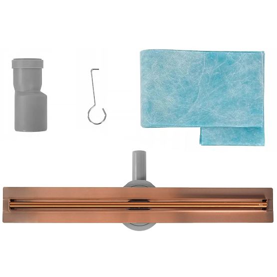 Linear Drain REA NEOX SLIM PRO Brushed Copper 100