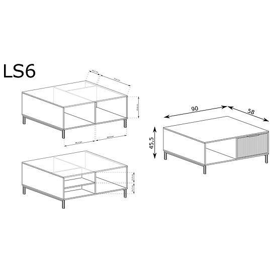LINKaSTYLE Conference Table LS6 Cashmere