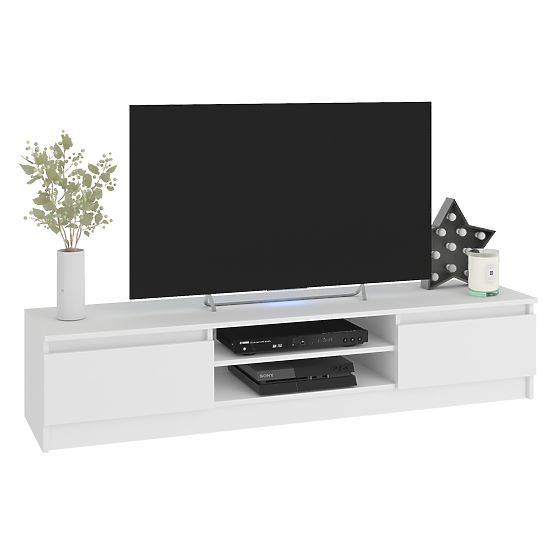 Living Wall CLP - Furniture Set Display Cabinet + White TV Cabinet