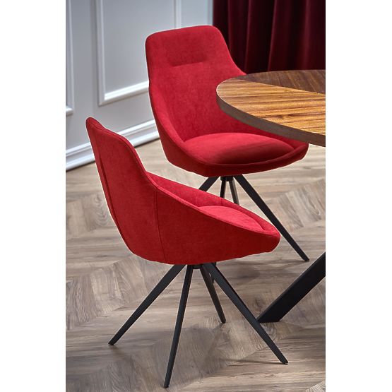 LOCARNO Table, Top - Walnut, Leg - Black (2p=1pc)