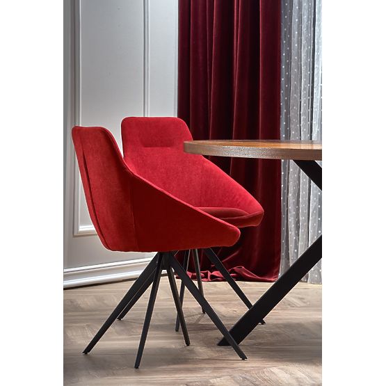 LOCARNO Table, Top - Walnut, Leg - Black (2p=1pc)