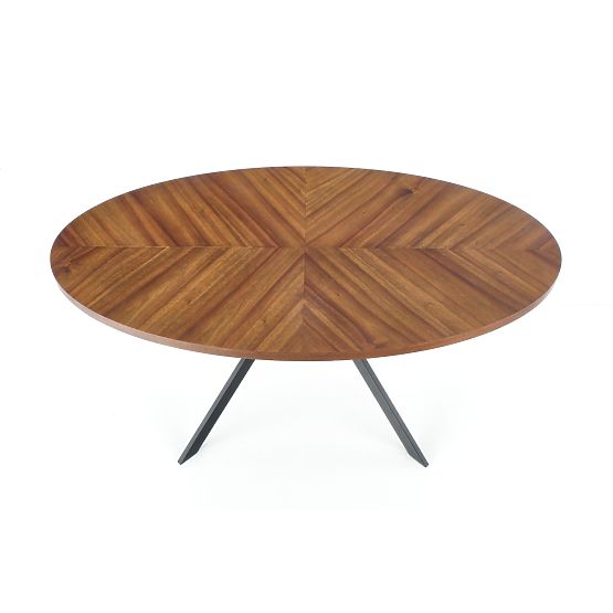 LOCARNO Table, Top - Walnut, Leg - Black (2p=1pc)