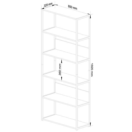 LOFT METAL SHELF 800 WHITE/WHITE