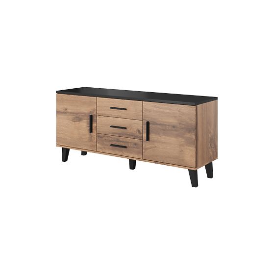 LOTTA DRESSER 150 (2D3S) WOTAN OAK/BLACK