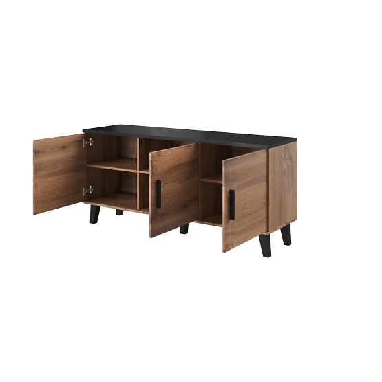 LOTTA DRESSER 150 (3D) oak woatan/ black
