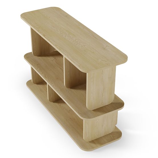 Low Shelf Tulumo, Rounded, Cremona Torro Oak