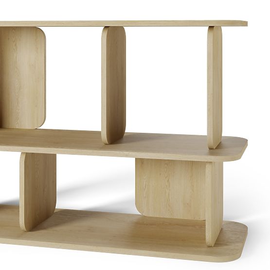 Low Shelf Tulumo, Rounded, Cremona Torro Oak