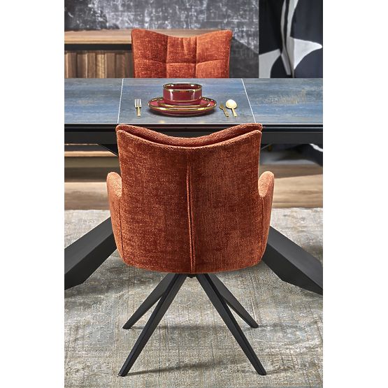 LUCIANO extendable table, top: blue marble (2p=1pc)