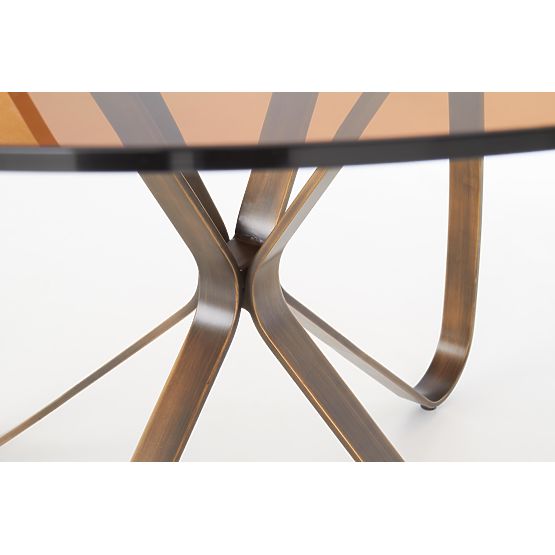 LUNGO Table Antique Gold / Brown (2p=1pc)