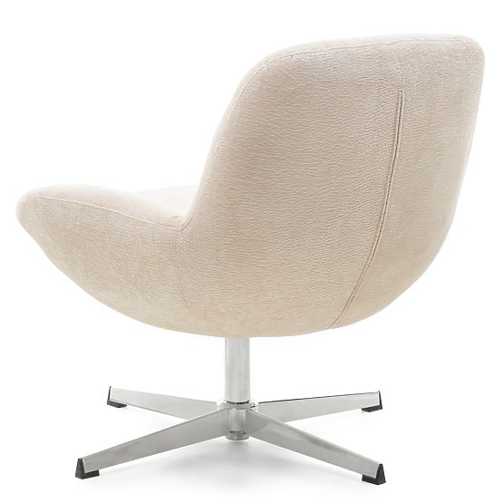 Lunno Beige Swivel Chair