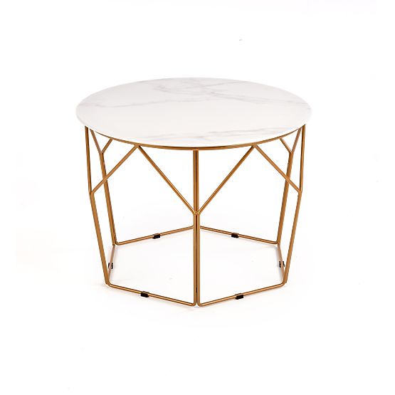 MADISON Coffee Table Gold/Marble (2 pieces=1 set)