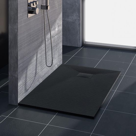 Magnum Black Shower Tray 80x100