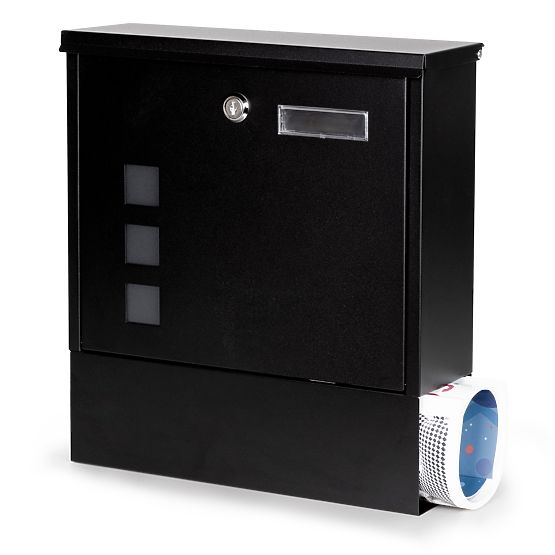 Mailbox for Letters and Flyers with Newspaper Holder