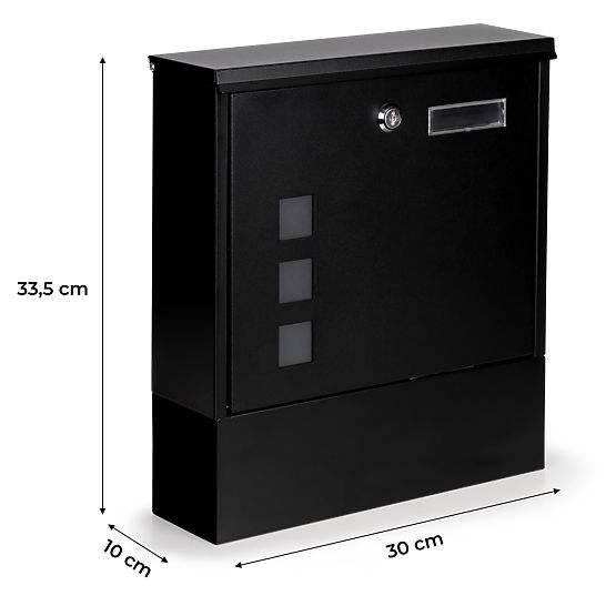 Mailbox for Letters and Flyers with Newspaper Holder