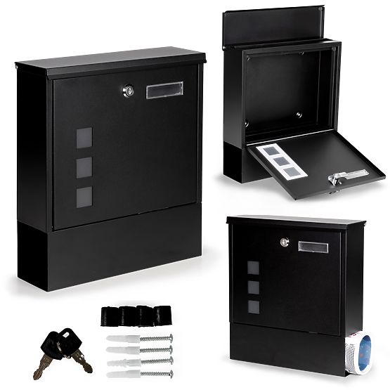 Mailbox for Letters and Flyers with Newspaper Holder