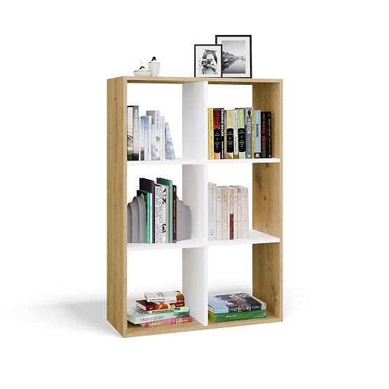 Malax 2X3 Shelf ARTISAN OAK WHITE