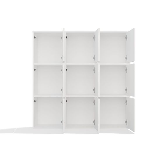 MALAX 3x3 H WHITE SHELF WITH 3 DOORS CHAMBER 110x110 CM TIP ON