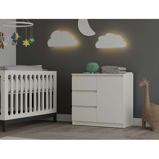 Malwa 1D3S Chest of Drawers in Cashmere Beige