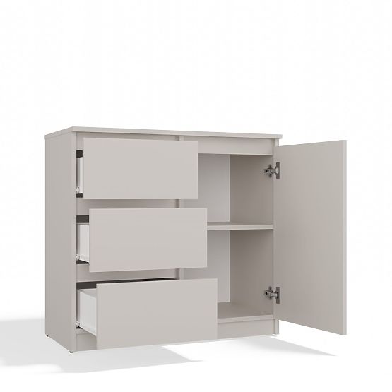 Malwa 1D3S Chest of Drawers in Cashmere Beige