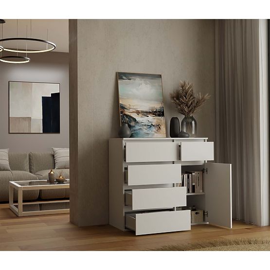 Malwa 1D5S White Dresser