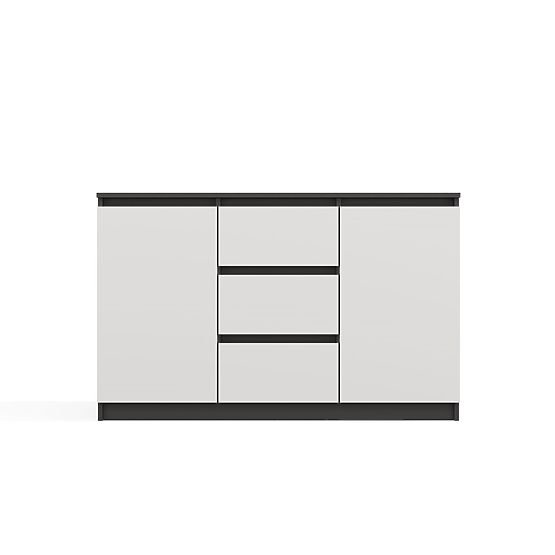 Malwa 2D3S Sideboard ANTHRACITE WHITE