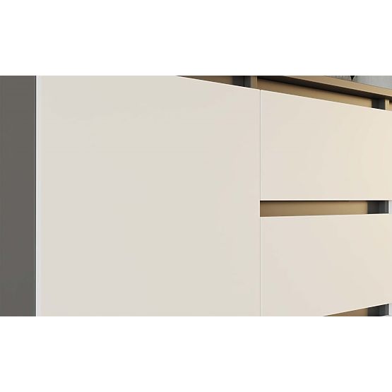 Malwa 2D3S Sideboard ANTHRACITE WHITE