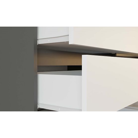 Malwa 2D3S Sideboard ANTHRACITE WHITE