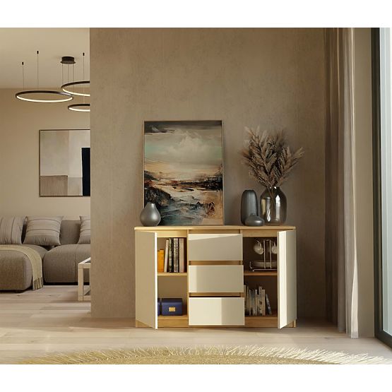 Malwa 2D3S Sideboard OAK ARTISAN CASHMERE BEIGE
