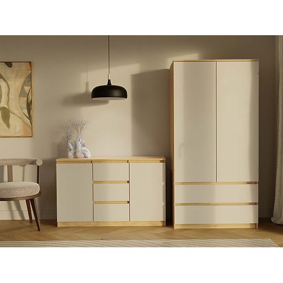 Malwa 2D3S Sideboard OAK ARTISAN CASHMERE BEIGE